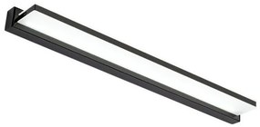 Απλίκα Φωτιστικό Τοίχου Μπάνιου LED 14W 4000K IP20 62x7 Spotlight-6481-Μαύρο 6481
