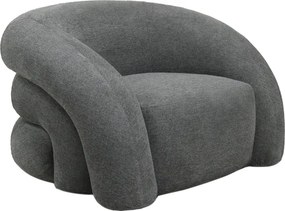 Πολυθρόνα Lexy pakoworld γκρι ύφασμα 100x89.5x60εκ