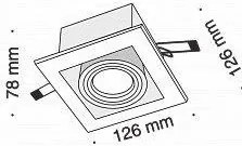 Χωνευτό σποτ οροφής Maytoni Metal Modern-Μαύρο