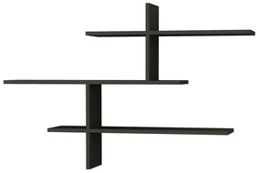 Ραφιέρα Τοίχου Leo 776HMS1727 123x22x80,5cm Anthracite