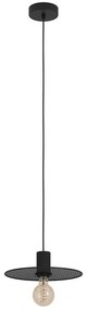 Φωτιστικό Οροφής Ikeston 43731 Φ28x110cm 1xE27 40W Black Eglo Steel