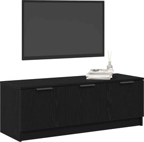 vidaXL Ντουλάπι TV 102 x 35 x 36,5 εκ Μαύρη Οξυά Επεξεργασμένο Ξύλο