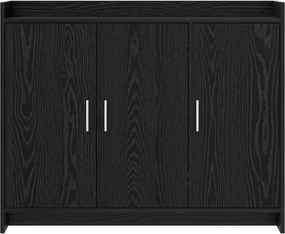 vidaXL Πλαϊνό γραφείο Μαύρη Δρυς 98,5 x 33 x 80 εκ Επεξεργασμένο Ξύλο