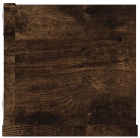 vidaXL Ραφιέρα Τοίχου για CD Καπνιστή Δρυς 100x18x18 εκ. Επεξ. Ξύλο