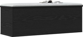 vidaXL Κουτί αποθήκευσης Μαύρη Οξυά 102 x 35 x 35 cm