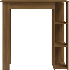 vidaXL Τραπέζι Κονσόλα με Ράφι Καφέ Δρυς 102x50x103,5εκ. Επεξεργ. Ξύλο