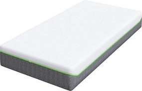 vidaXL Στρώμα Λευκό και Γκρι 80 x 160 cm Ζακάρ ύφασμα