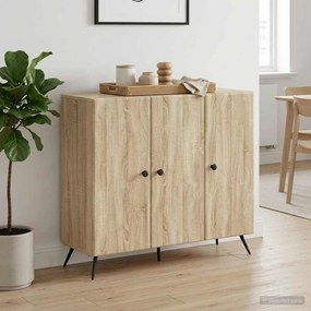 vidaXL Πλαϊνό γραφείο Sonoma Δρυς 89 x 34,5 x 80 εκ Επεξεργασμένο Ξύλο