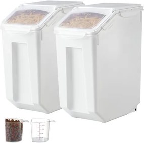 VEVOR 4.5Gal/20Lx2 Large Ingredient Storage Container Airtight Kitchen Flour Bin