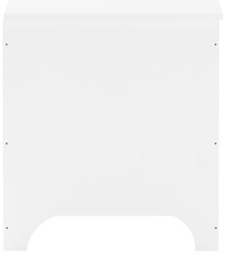 vidaXL Κουτί Αποθήκευσης με Καπάκι RANA Λευκό 80x49x54εκ. Μασίφ Πεύκο