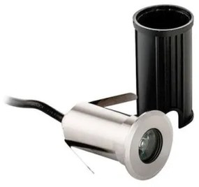 Σποτ επιδαπέδιο χωνευτό LED Lotus inox Viokef-4186700-Ασημί 4186700