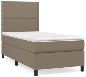 ΚΡΕΒΑΤΙ BOXSPRING ΜΕ ΣΤΡΩΜΑ TAUPE 80X200 ΕΚ. ΥΦΑΣΜΑΤΙΝΟ 3141653