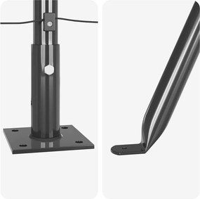 vidaXL Στύλος Περιφράξεων 52 pcs Γκρι 3,2 x 3,2 x 130 εκ