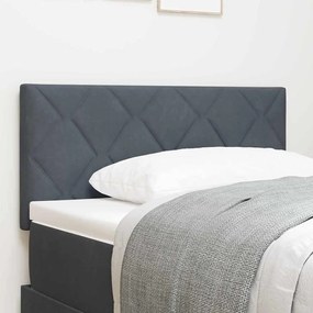 vidaXL Κεφαλάρι Diamond Block Design σε Σκούρο Γκρι, 100cm, Βελούδο