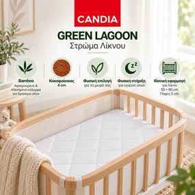 Candia Στρώμα Λίκνου Green Lagoon