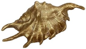 Διακοσμητικό Κοχύλι MT2721K2 15x7,5x4,5cm Gold Espiel Polyresin