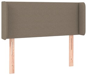 Κεφαλάρι με Πτερύγια Taupe 83x16x78/88 εκ. Υφασμάτινο - Μπεζ-Γκρι