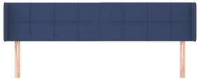 vidaXL Κεφαλάρι με Πτερύγια Μπλε 203x16x78/88 εκ. Υφασμάτινο