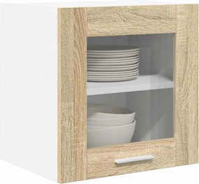 vidaXL Κρεμαστό ντουλάπι με πόρτα 2 pcs Δρύς Sonoma 40 x 31 x 40 εκ.