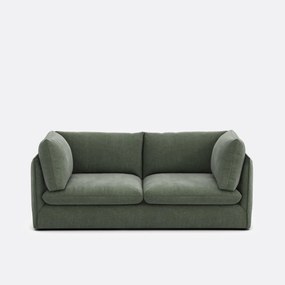 Καναπές τριθέσιος, με υφασμάτινη υφή, MALO