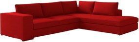 Γωνιακός καναπές Carla-Αριστερή-260φ 200β-Κόκκινο