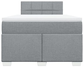 ΚΡΕΒΑΤΙ BOXSPRING ΜΕ ΣΤΡΩΜΑ ΑΝΟΙΧΤΟ ΓΚΡΙ 120X200 ΕΚ. ΥΦΑΣΜΑΤΙΝΟ 3288155