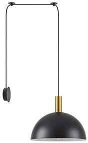 Φωτιστικό Τοίχου Adept Tube 77-8835 80x40x300cm 1xE27 60W Black-Gold Homelighting