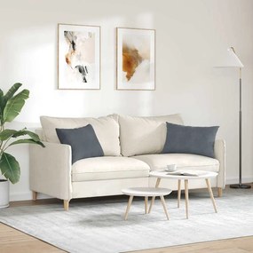 vidaXL Μαξιλάρι Καναπέ 2 pcs Σκούρο γκρι 60 x 40 cm