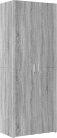 vidaXL Ντουλάπι Γκρι Sonoma 70x42,5x185 εκ. από Επεξεργασμένο Ξύλο