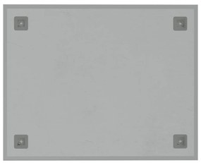 Πίνακας Επιτοίχιος Μαγνητικός Λευκός 50 x 40 εκ. Ψημένο Γυαλί - Λευκό
