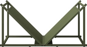 vidaXL Ράφι Καυσόξυλων 70x43x34,5 εκ. Χάλυβας ψυχρής έλασης