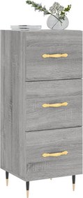 vidaXL Ντουλάπι Γκρι Sonoma 34,5x34x90 εκ. από Επεξεργασμένο Ξύλο