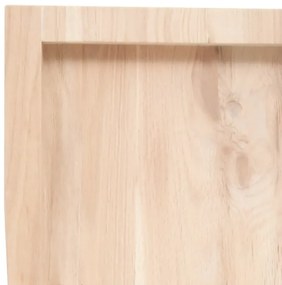vidaXL Ράφι Τοίχου 160x60x(2-6) εκ. από Ακατέργαστο Μασίφ Ξύλο Δρυός