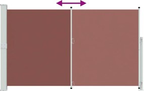 vidaXL Σκίαστρο Πλαϊνό Συρόμενο Βεράντας Καφέ 180 x 300 εκ.