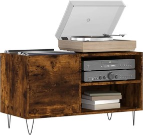 vidaXL Δισκοθήκη Καπνιστή Δρυς 85 x 38 x 48 εκ. από Επεξεργασμένο Ξύλο