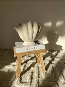 Stewehome βάζο όστρακο από φυσική κεραμική Κρεμ