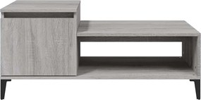 vidaXL Τραπεζάκι Σαλονιού Γκρι Sonoma 100x50x45 εκ. Επεξεργασμένο Ξύλο