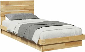 vidaXL Πλαίσιο κρεβατιού με κεφαλάρι χωρίς στρώμα 100x200 cm