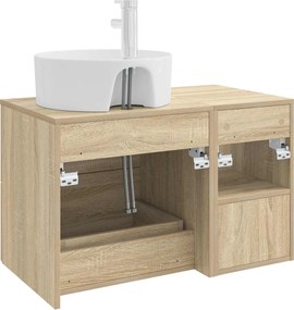 vidaXL Σετ Επίπλων Μπάνιου 2 pcs Sonoma Δρυς Επεξεργασμένο Ξύλο