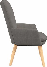 vidaXL Πολυθρόνα Ανοιχτό γκρι 63 x 67 x 94 εκ. ύφασμα