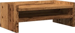 vidaXL Βάση Οθόνης Όψη Παλαιού Ξύλου 42x24x16 εκ. από Επεξ. Ξύλο