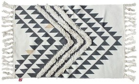 Χαλί FL733 Fylliana σε Μαύρο - Μπέζ ύφασμα 60x90εκ.