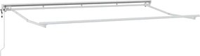 vidaXL Σκελετός Τέντας Κίτρινο και Λευκό 350 x 200 cm
