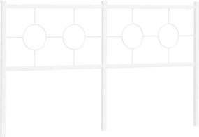vidaXL Ανταλλακτικό κεφαλάρι Λευκό 150 εκ. Μεταλλικό