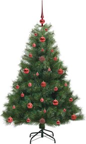 vidaXL Τεχνητό Χριστουγεννιάτικο Δέντρο Πράσινο 120 cm ΠΕ και PVC