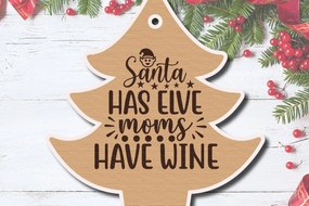 Σετ των 3 Intra απο ξύλο plywood 3mm-4mm πάχος Χριστουγεννιάτικο δώρο ετικέτας Δίασταση 5x10 cm INTRAFABR-41478733