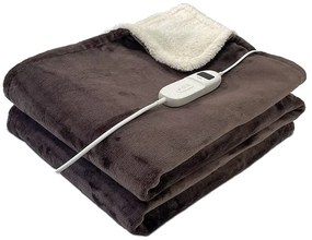 LIFE CUDDLE MOCHA DOUBLE Ημίδιπλη Ηλεκτρική Κουβέρτα Πλενόμενη Καφέ 160W 130x180εκ.