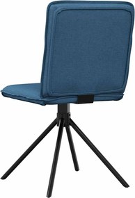 vidaXL Καρέκλες Τραπεζαρίας 4 τεμ. Μπλε Υφασμάτινες