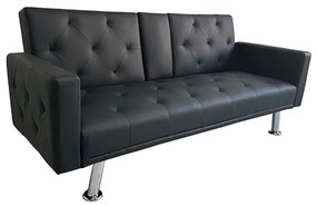 REST/ARMS BLACK PU ΚΑΝΑΠΕΣ-ΚΡΕΒΑΤΙ 188X88εκ.