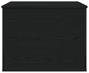 vidaXL Κουτί αποθήκευσης με καπάκι Μαύρη Δρυς 60x42x46 εκ. Κατασκευασμένο ξύλο